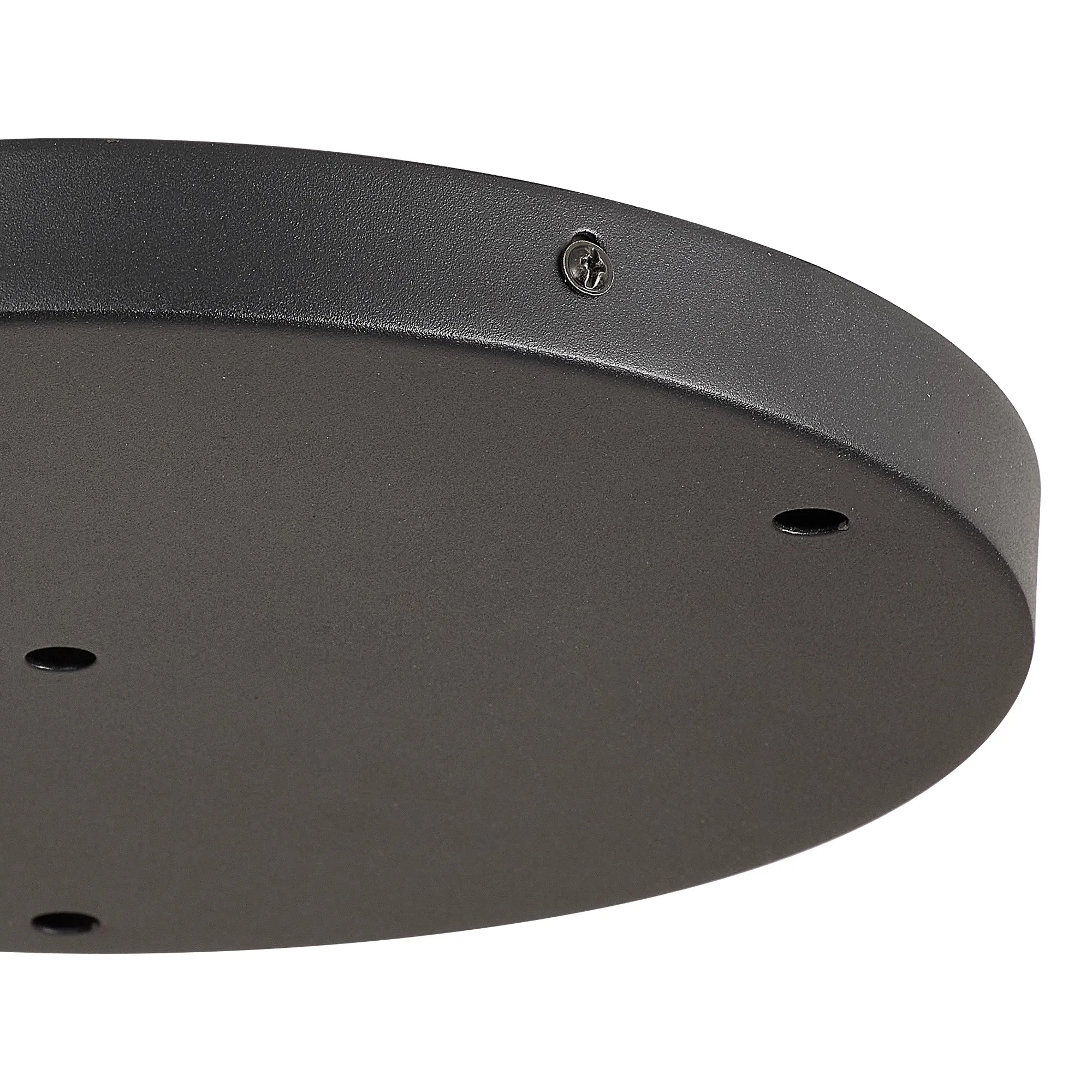 Hayes 4 Hole 28cm Round Ceiling Plate Satin Black D0829BL  Deco Hayes Black